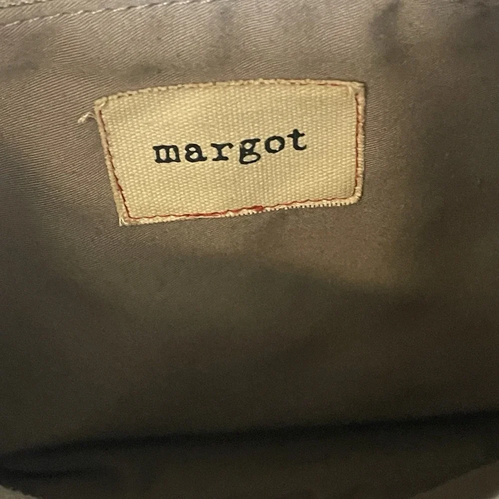 Margot Leather‎ Crossbody Bag Dark Gray Pebbled Finish Shoulder Purse